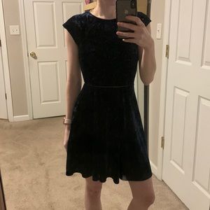 Velvet dress with beautiful cutouts